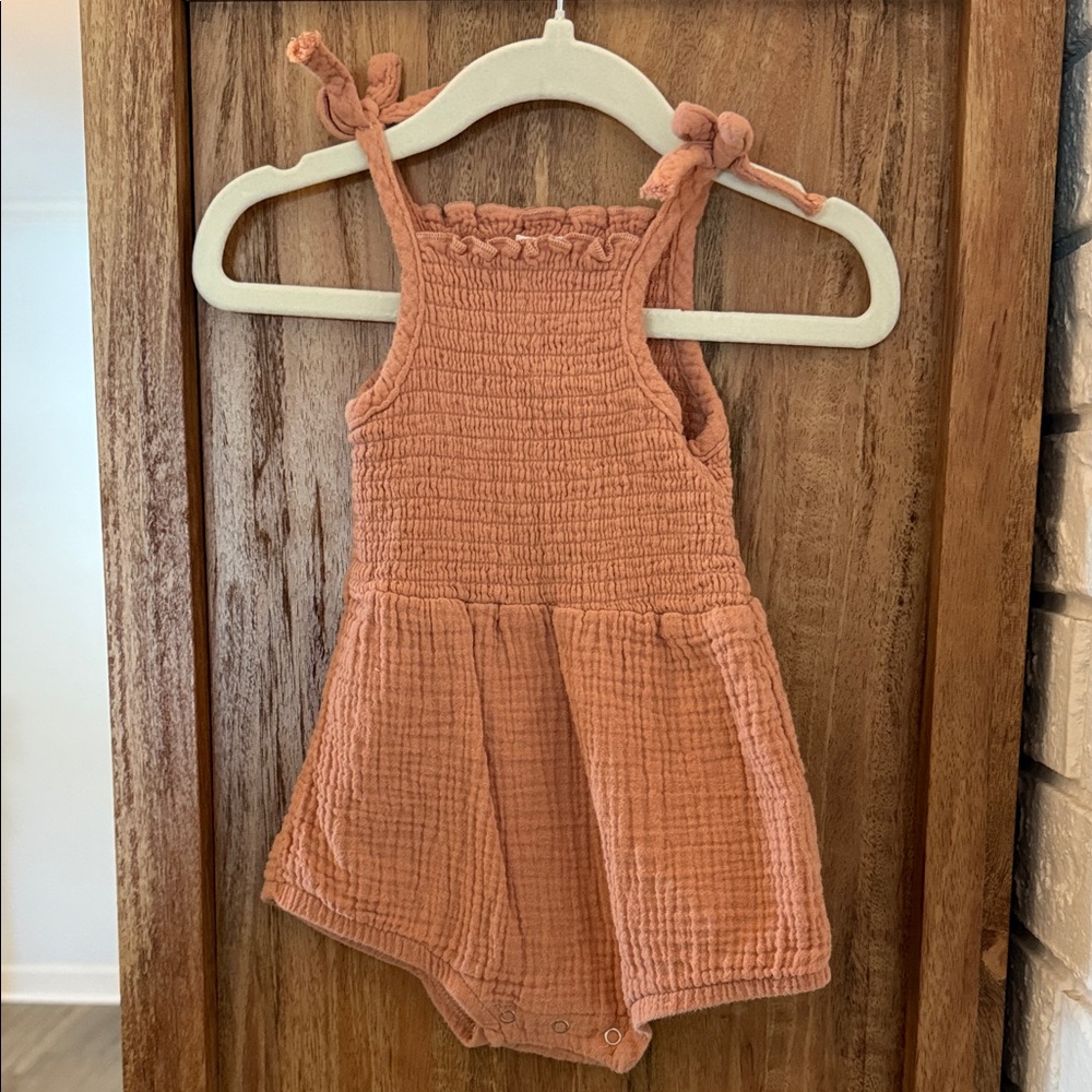 Charming Coral Kids Romper